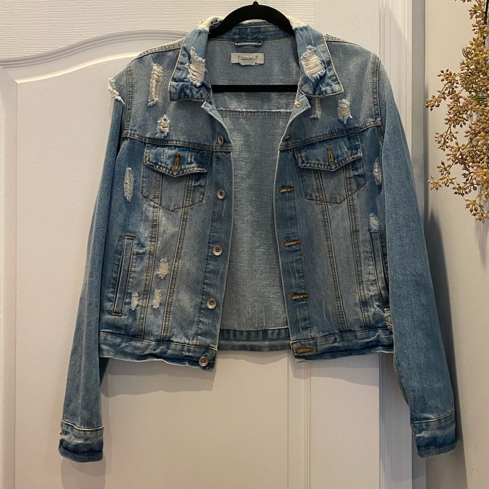 Ripped Up Denim Jacket